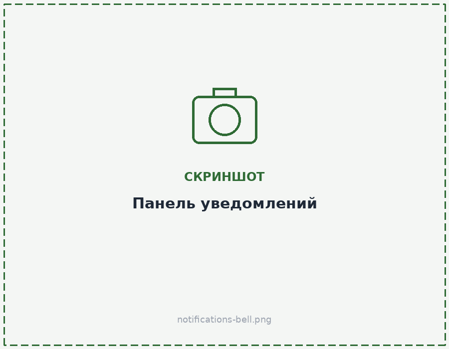 Панель уведомлений