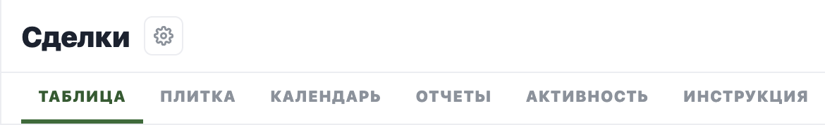 Вкладки представлений